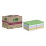 Post-it Super Sticky Recycling 12er-Pack Haftnotizblöcke »Super Sticky Recycling Notes« 7,6 x 7,6 cm