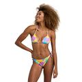 arena Allover Damen Triangel-Bikini, Schnelltrocknender Zweiteiler mit Recyceltem Stretch-Material, Damen-Zweiteiler mit Trägern und Herausnehmbaren Cups, Top und Slip mit Riemen