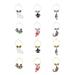 Wine Things 12-Piece Wine Charms/Wine Glass Tags/Drink Markers for Stem Glasses, Wine Tasting Party (Louisiana)