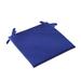 wofedyo chair cushions Square Strap Garden Chair Pads Seat Cushion For Outdoor Bistros Stool Patio Dining Room Linen seat cushion heating pad Blue 40*40*2