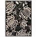 Safavieh Courtyard Crystal Floral Indoor/Outdoor Indoor/Outdoor Area Rug 8 x 11 Black/Sand