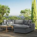 Commix 4-Piece Outdoor Patio Sectional Sofa-EEI-5580