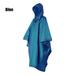 High Quanlity Outdoor Camping Tent Mat 3 in 1 Raincoat Backpack Rain Cover Rainning Coat Hood Hiking Cycling Poncho BLUE