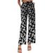 HSMQHJWE Women S Golf Pants Casual Pants For Women Women S Pants Printed Lounge Wide Leg Casual Flowy Pants With Pockets Ladies Elastic Waist Pants