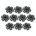 10 Pcs Outdoor Climbing Trekking Pole Tips Snow Flake Mud Ski Baskets Walking Stick Baskets Guards Replacements Hiking Accessori