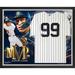 Aaron Judge New York Yankees 2022 AL MVP Autographed Framed White Nike Replica Jersey Collage