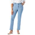 Plus Size Women's True Fit Stretch Denim Straight Leg Jean by Jessica London in Light Wash (Size 16) Jeans