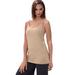 Plus Size Women's Cami Top with Adjustable Straps by Jessica London in New Khaki (Size 30/32)