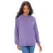 Plus Size Women's Cutout Pullover Sweater by Roaman's in Vintage Lavender (Size 34/36)