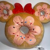 Disney Other | Disney Parks Exclusive Large Minnie Mouse Plush Donut Pillow Scented Pillow | Color: Pink | Size: Os