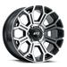 G-FX TR19 Rim 20X10 6X139.7 Offset -19 Gloss Black Machined Face (Quantity of 1)