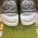 Gucci Shoes | 100% Authentic Never Worn Mens Interlocking G Slide Sandal Sz. 10 | Color: Gray/Tan | Size: 10