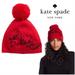 Kate Spade Accessories | Kate Spade Pom Pom Beanie | Color: Red | Size: Os