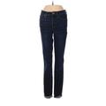 Madewell Jeans - Mid/Reg Rise Skinny Leg Denim: Blue Bottoms - Women's Size 24 - Dark Wash