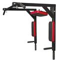 CCLIFE Multigriff Klimmzug Wandmontage Dip station 2in1 Pull Up Bar Klimmzugstange Wand Belastbarkeit bis 120 kg Fitnessgeräte Wandbefestigung