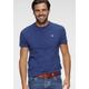 T-Shirt KANGAROOS, Herren, Gr. L (52/54), blau (royalblau), Single Jersey, Obermaterial: 100% Baumwolle, unifarben, casual, normal, Rundhals, Kurzarm, Shirts, Kurzarm, unifarben, Rundhals, aus Baumwolle, aus Single Jersey