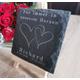 Personalisierte Gedenktafel aus Schiefer Trauerschild mit Aussteller Andenken Stein Erinnerung Liebe Trauer Beerdigung