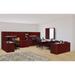 Legacy 71" Double Pedestal Left Corner Credenza- Mahogany