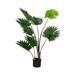 4 Ft Artificial Fan Palm Tree Faux Palm Tree with Cement Pot