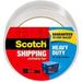 Scotch Heavy Duty Packaging Tape 1.88 x 54.6 yd Designed for Packing Shipping and Mailing Strong Seal on All Box Types 3 Core Clear 1 Roll (3850)