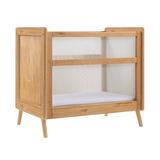 BreathableBaby Breathable Mesh 2-in-1 Mini Crib, Greenguard Gold Certified Wood in Brown | 36.5 H x 27.5 W in | Wayfair 1050119