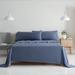 Aston & Arden Eucalyptus Tencel Sheet Set Tencel, Cotton in Blue/Navy | King | Wayfair 086553167742