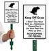 SmartSign Keep off Grass - No Dog Pooping or Peeing | 18 H x 7 W x 2 D in | Wayfair K2-5500