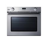 Summit Appliance 27" 3 cu. ft Convection Natural Gas Single Wall Oven | 23.38 H x 27.38 W x 24 D in | Wayfair SGWOGD27