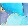 Mouse Pad Light Blue Marble Mouse Pad Waterproof Mousepad Rectangle Mouse Pads with Designs Non-Slip Rubber Smooth MousePads for Computer Laptop