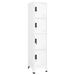 Williston Forge Locker Cabinet Steel Metal in White/Black/Brown | 70.9 H x 15 W x 17.7 D in | Wayfair FC3F887E34344A86ADAF58EA64E333CE