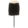 o2 Denim Denim Mini Skirt Mini: Black Solid Bottoms - Women's Size Medium