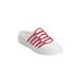 Women's The Charlotte Machine Washable Sneaker by Comfortview in White (Size 10 1/2 M)