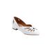 Women's The Arabella Slip On Flat by Comfortview in White (Size 9 1/2 M)