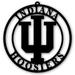 Black Indiana Hoosiers 16'' Team Logo Cutout