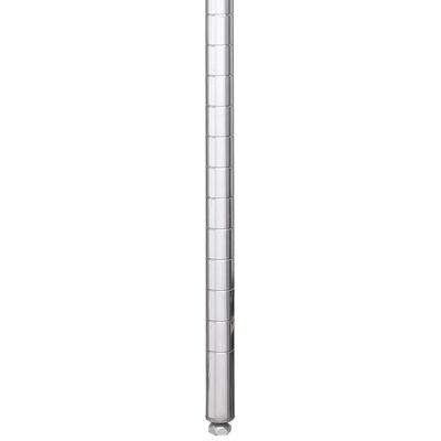 Metro 54P 54 7/16" Super Erecta Shelving Post w/ 2" Number Increments, Chrome, Silver