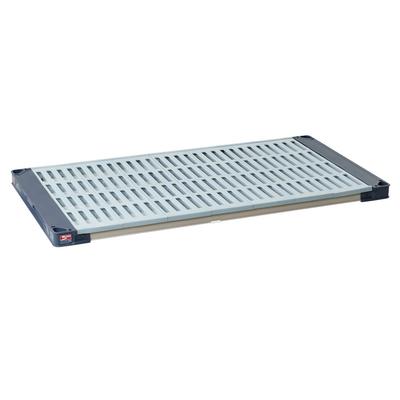 Metro MAX4-1836G MetroMax 4 Polymer Louvered Shelf - 36"W x 18"D, Blue, Louvered Mat