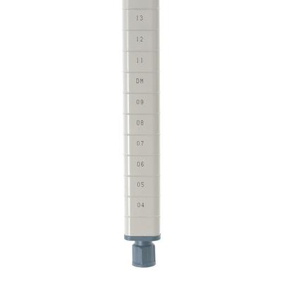 Metro MQ54PE 54 3/16" MetroMax Q Shelving Post , Epoxy Coated, Beige