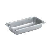 Vollrath S12062 Third Size Steam Pan, Stainless, 1/3 Size, 2-1/4 Quart, Stainless Steel