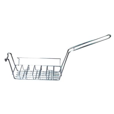 Prince Castle 706 Fryer Basket for Pies w/ Uncoated Handle & Front Hook, 11 2/5" x 3 3/4" x 5"