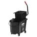 Rubbermaid 1863896 WaveBrake 35 qt Mop Bucket Combo - Side Press Wringer, Plastic, Black