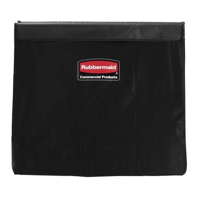 Rubbermaid 1881783 8 Bushel Executive Collapsible Basket X-Cart Replacement Bag, Black, Case of 2