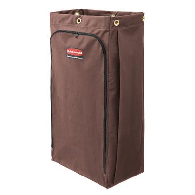 Rubbermaid 1966887 30 gal Canvas Housekeeping Cart Bag, Brown, Case of 4
