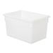 Rubbermaid FG350100WHT 21 1/2 gal Food/Tote Box - 26x18x15" White Poly