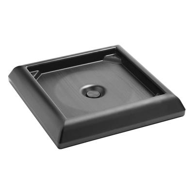 Rubbermaid FG917700BLA Ranger Container Weighted Base Accessory - Black, For Ranger Containers