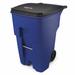 Rubbermaid FG9W2273BLUE 95 gal Utility Wheeled Trash Can - 45 3/5 H x 27 3/10 W x 35 2/5" L, Blue