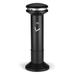 Rubbermaid FG9W3400BLA Pole Cigarette Receptacle w/ (1200) Butt Capacity, Domed Top, Snuff Plate, 1, 200 Butt Capacity, Black