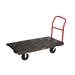 Rubbermaid FG446600BLA 2000 lb Platform Truck w/ Tie Downs, 60"L x 30"W, Black