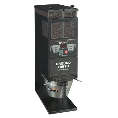 Bunn G9-2T DBC Commercial Coffee Grinder, 2 Hoppers & Wireless Interface, Black, Low Profile, 120V