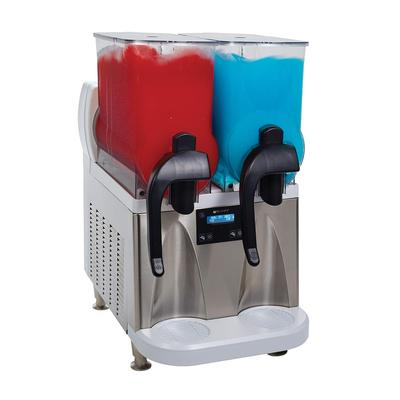 Bunn 58000.0002 Ultra NX Frozen Drink Machine w/ (2) 3 gal Bowls, White & Stainless, 16 3/5"W, 120v, (2) 3-gal. Hoppers, Stainless Steel Body, Silver