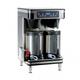 Bunn ICB TWIN SH Infusion Series Twin Automatic Coffee Brewer for Soft Heat Thermal Servers - Black/Stainless, 120-240v/1ph, Silver
